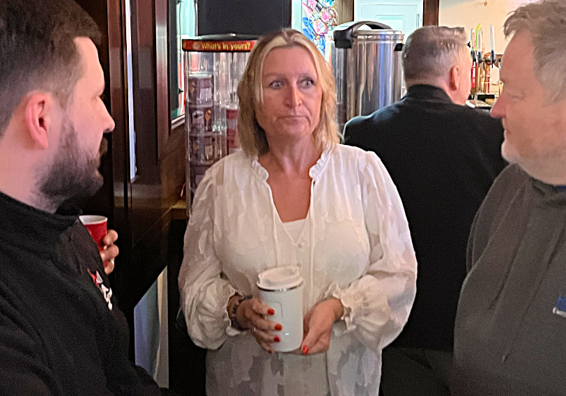 Anita Mcloren at a BBN business breakfast networking meeting