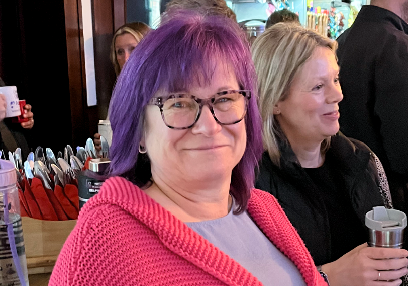 Paula Butcher at a BBN business breakfast networking meeting