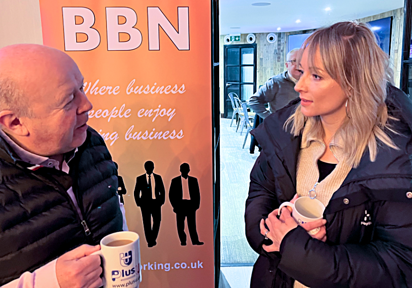 Ruth Lambourn at a BBN business breakfast networking meeting